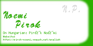 noemi pirok business card